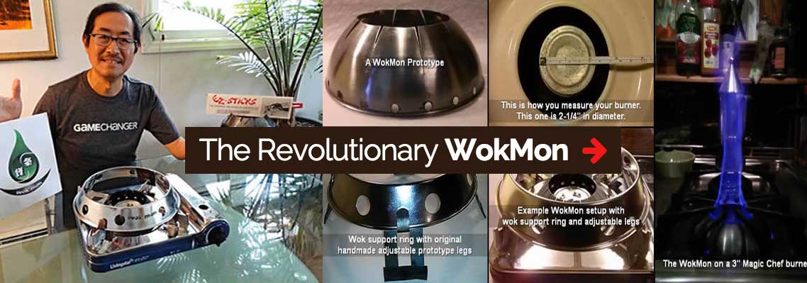 Convert Home Burner to Wok Range with Wok Mon